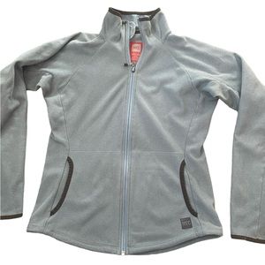MEC Zip Up Light Weight Jacket Polartec Women’s Small Blue Gray